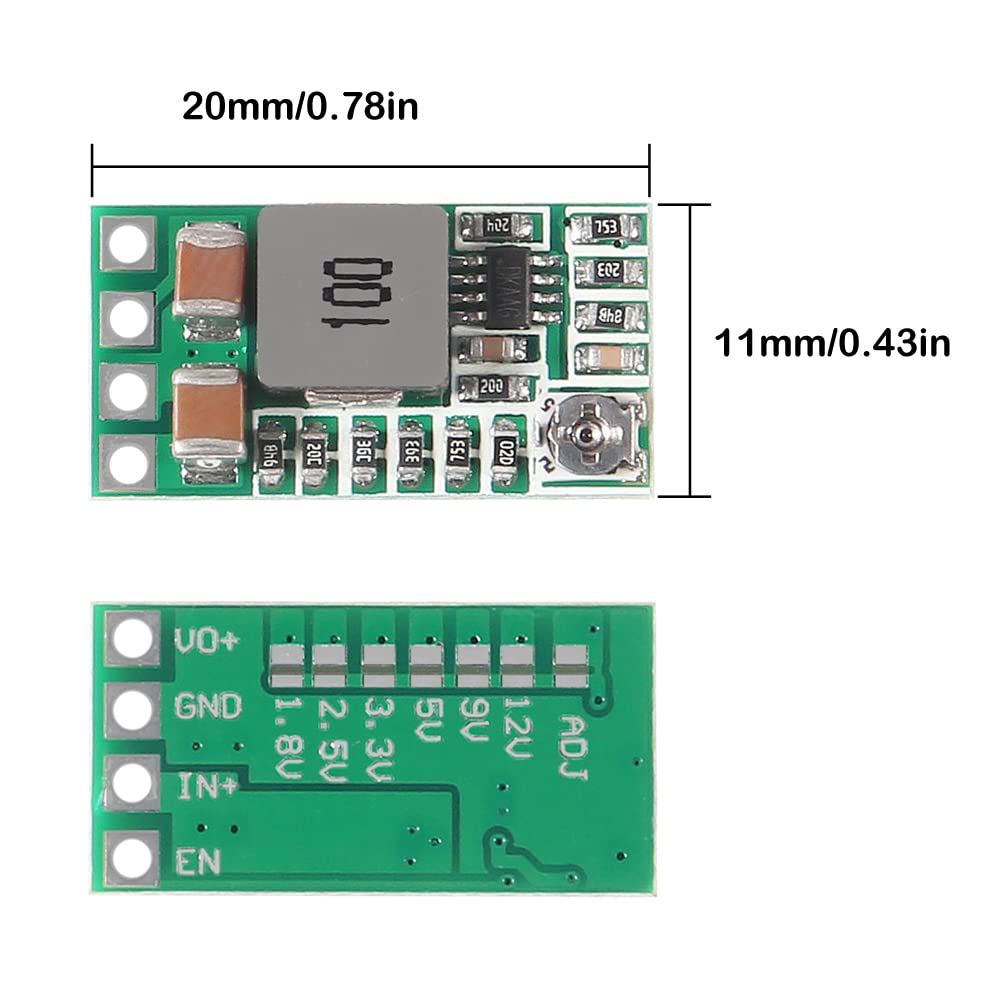 Alinan 12Pcs Step Down Power Supply Module Mini Dc Dc 12 24V To 5V 3A Voltage Buck Converter Adjustable 1.8V 2.5V 3.3V 5V 9V 12V