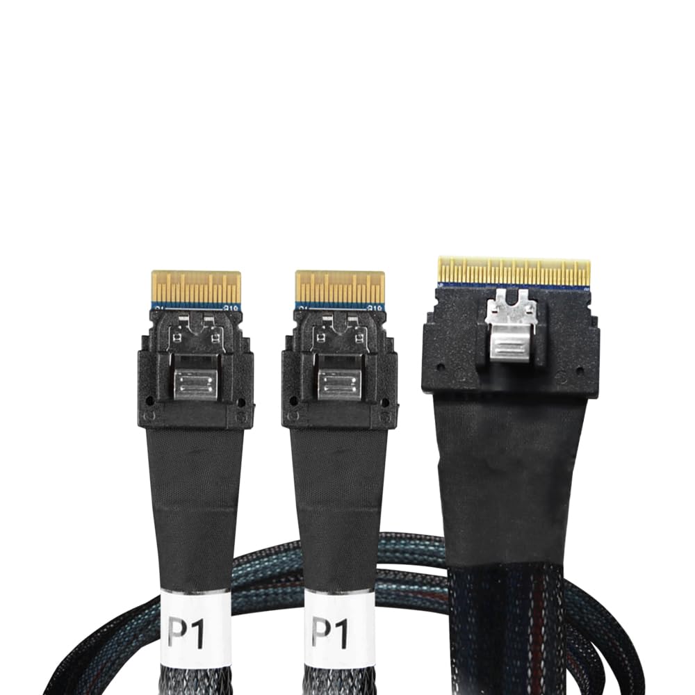 ICY DOCK CB MB306LB SlimSAS 8i SFF8654 to 2xSlimSAS 4i SFF8654 CB 0.5M RTL