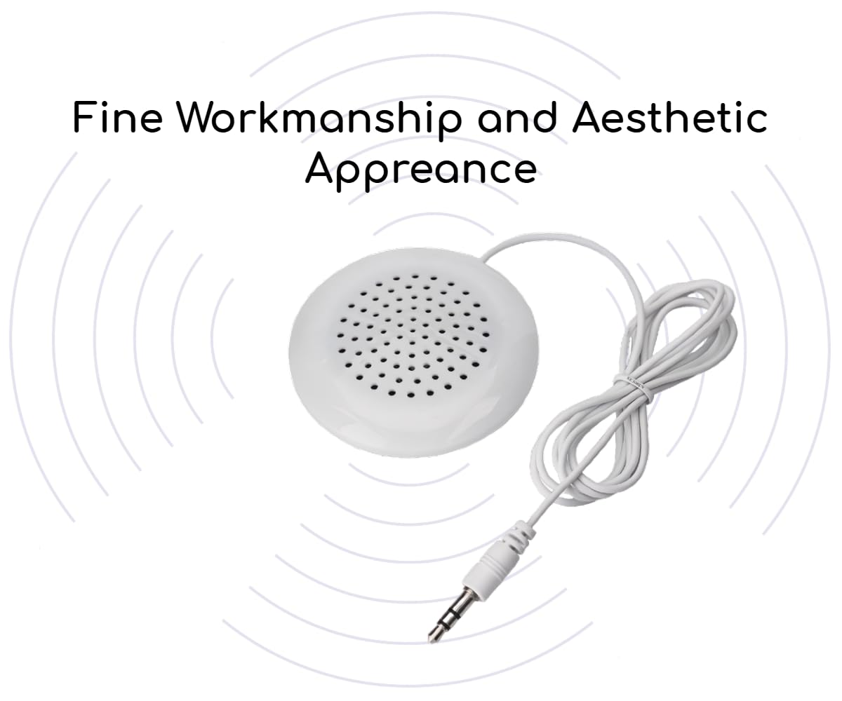 Kujobuy Pillow Speaker 3.5Mm Mini Pillow Speaker Under Pillow Speaker For Ipod Mp3 Phone Portable Cd Podcast Radio Talk Sleep Or