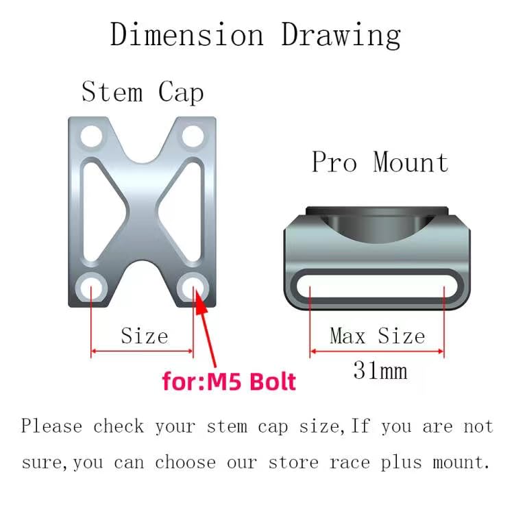 Panmout Extended Out Front Mount, Bike Handlebar Mount For Niterider Adapter, Sports Action Camera,Garmin Edge 25 130 200 500 51