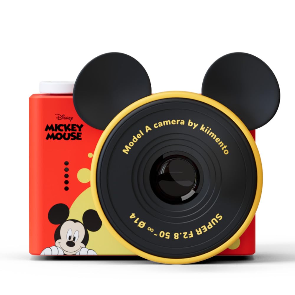 Mickey Mouse Mini Kids Toy Digital Camera & Video Camcorder for Ages 3-5, Teens and Adults, Selfie Lens, 20+ Filters, 12MP, 32GB