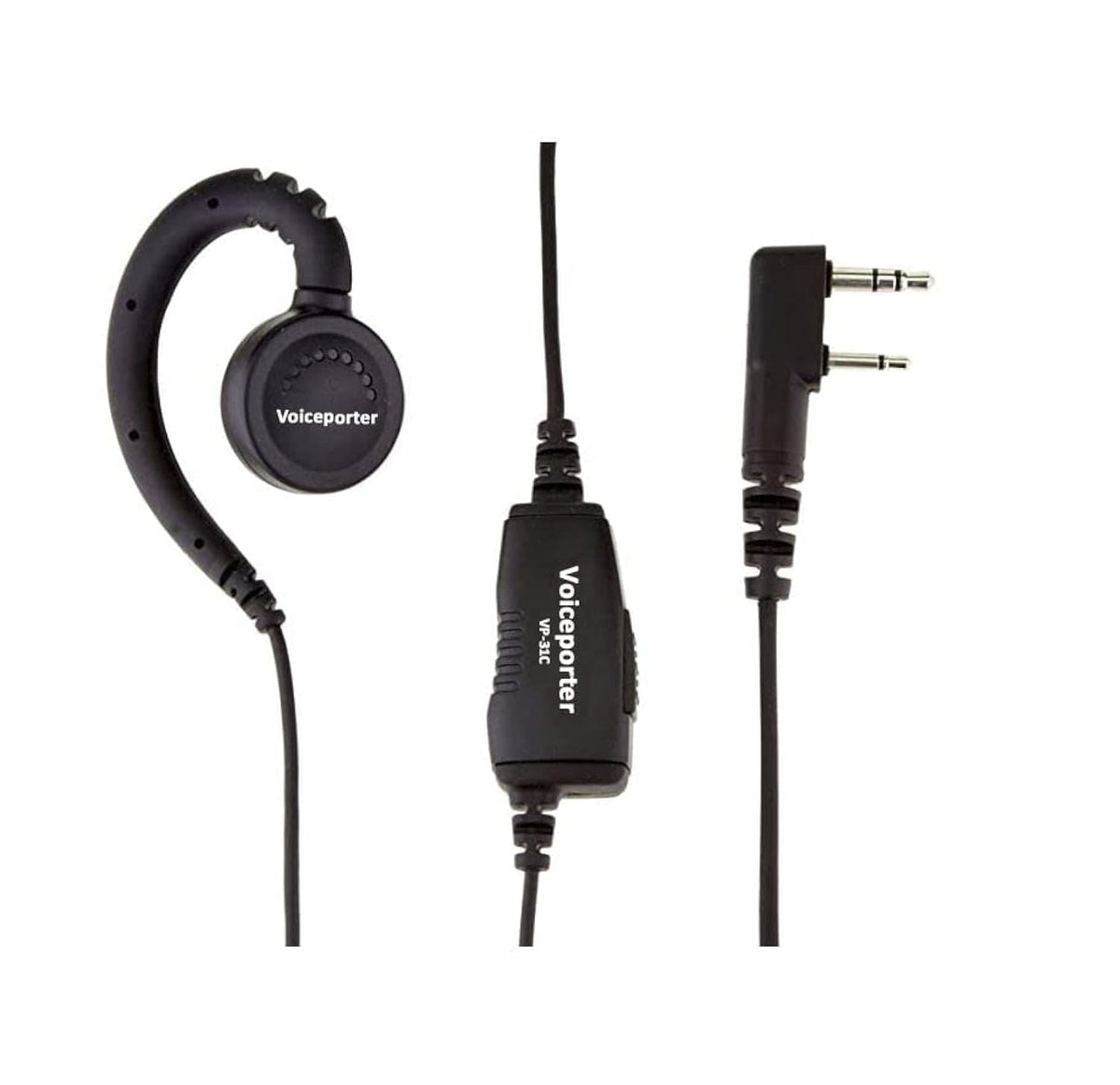 Voiceporter Vp 31C Earpiece   1 Wire, Swivel, G Hook, 1 Yr Warranty, Khs 31C Replacement   K01