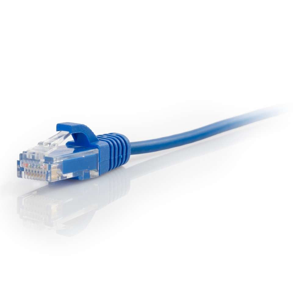 1.5Ft Cat6 Snagless Unshielded Utp Slim Ethernet Network Patch Cable - Blue
