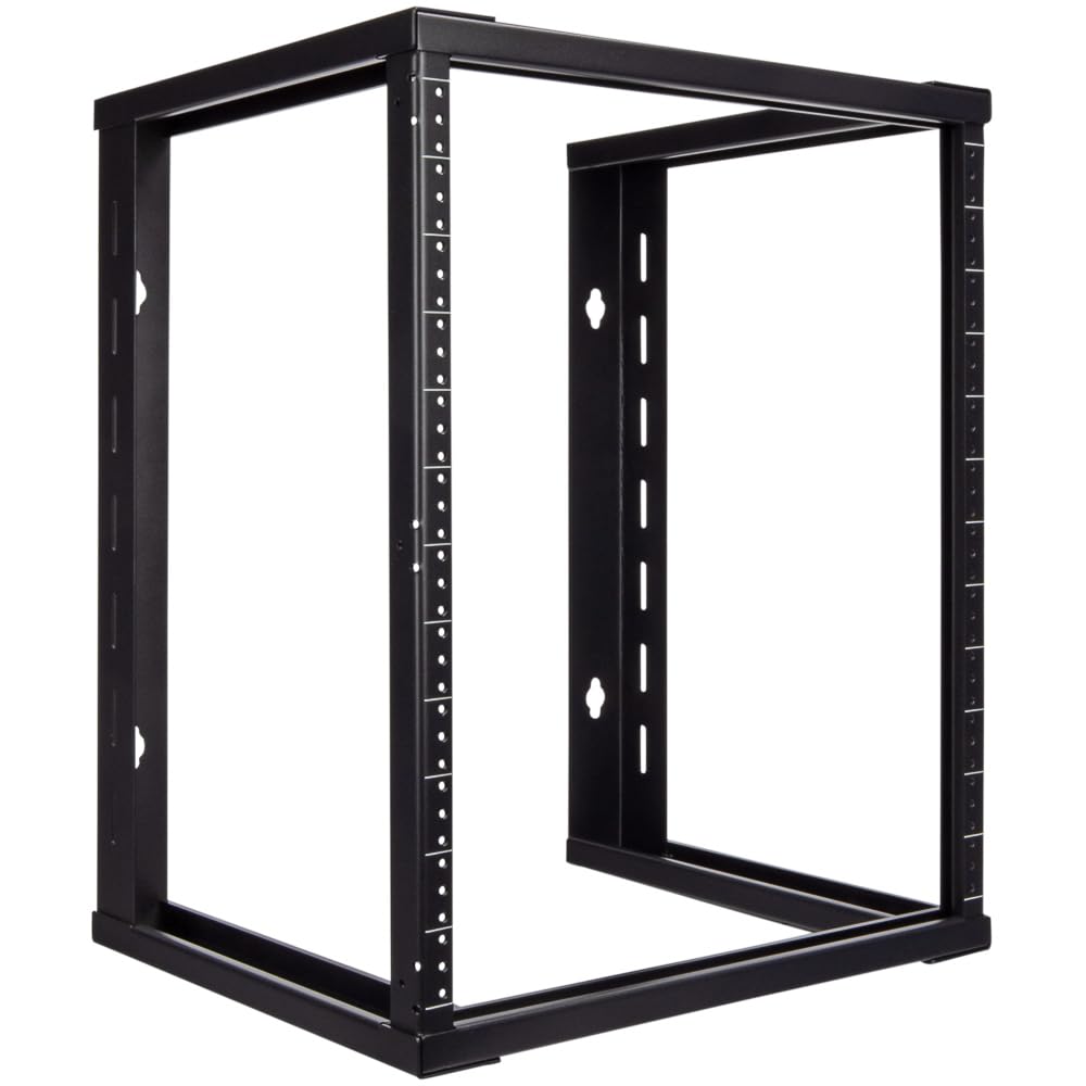 Navepoint 12U Wall Mount Rack   12U Server Rack For 19 Inch It Equipment Open Frame Rack   12U Network Rack For Av & Server Equi