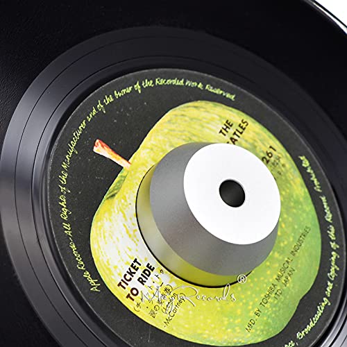 45 Rpm Silver Adapter Durable Solid Aluminum Center Adapter For 7 Inch Vinyl