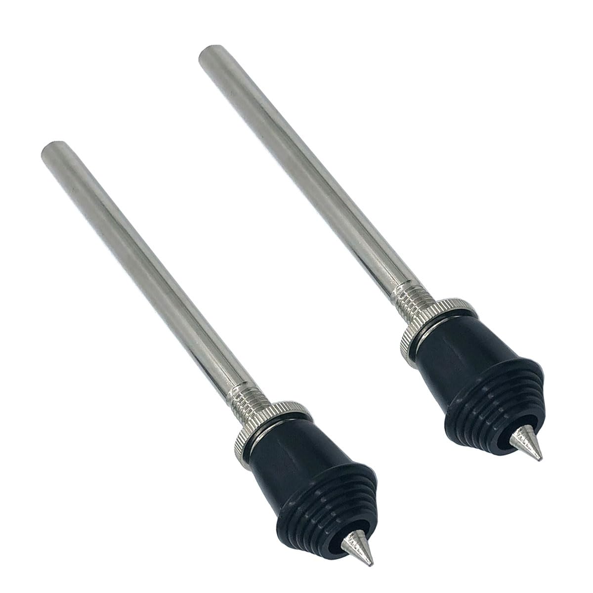 TUOREN 1 Pair Bass Drum Spurs Legs Vintage Straight Kick Drum Legs Metal Floor Tom Leg Mount Bass Drum Legs for Percussion Drum 