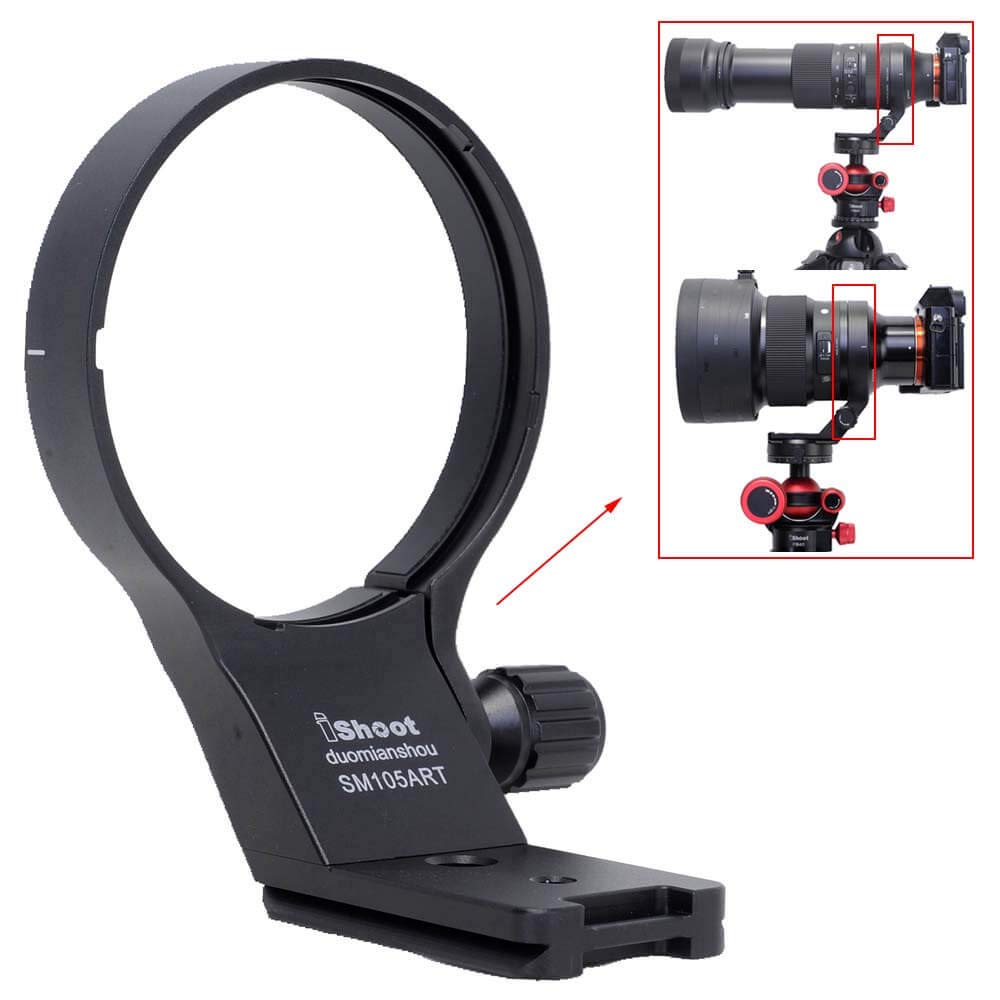 Ishoot Lens Collar Tripod Mount Ring Support Holder Bracketcompatible With Sigma 105Mm F/1.4 Dg Hsm Art (Ef/Fx/Fe/L Mount) & Sig