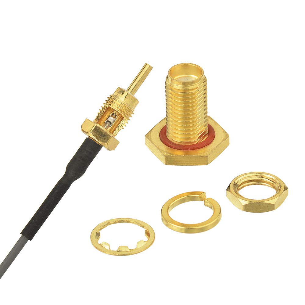 Superbat 3'' U.Fl/Ipex Cable Mini Pci To Sma Female Low Loss Coaxial Cable For Wireless Routers Mini Pcie Cards Network Extensio