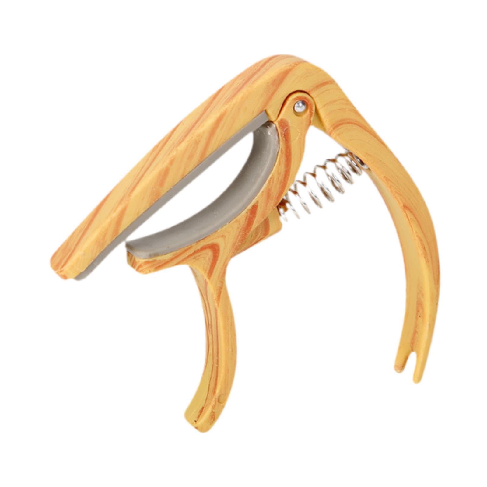 EnakshiAcoustic Guitar Capo Musical Instruments Accessories Wood Guitar Tuner Clamp Light Wood Grain|Musical Instruments & Gear|