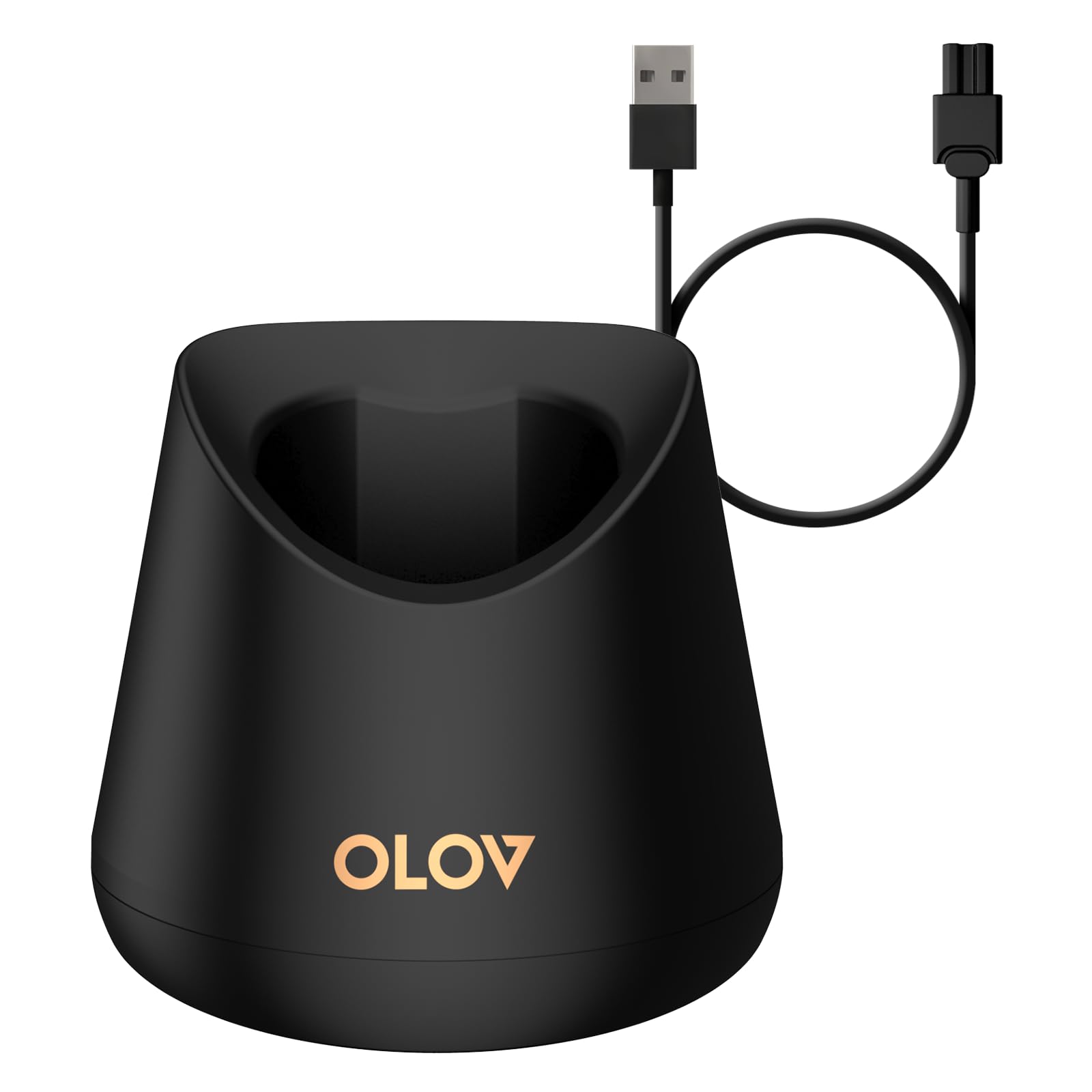 Replacement Charging Base for OLOV Groin Hair Trimmer, USB Recharge Dock & Charging Stand Compatible for OLOV Trimmer, Charging 
