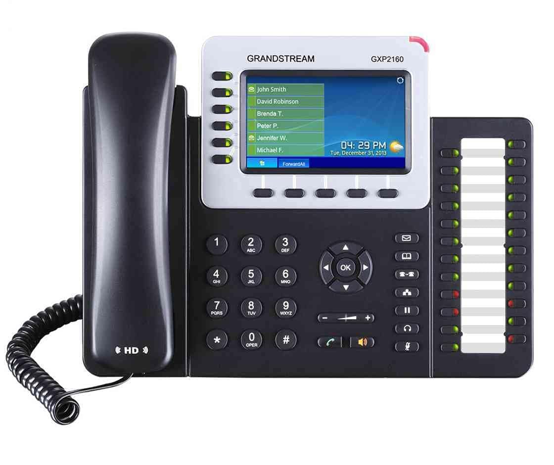 Grandstream Gxp2160 Ip Phone - Wired/Wireless - Bluetooth - Desktop, Wall Mountable