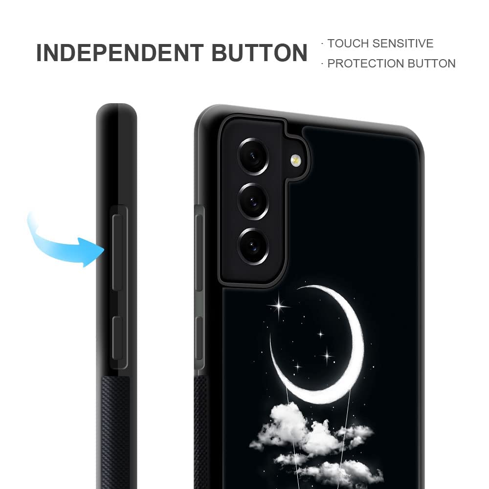 Daizag Compatible With Samsung Galaxy S21 Ultra Case,Free Girl Under The Moon For Man Woman, All Round Protection Shockproof Ant