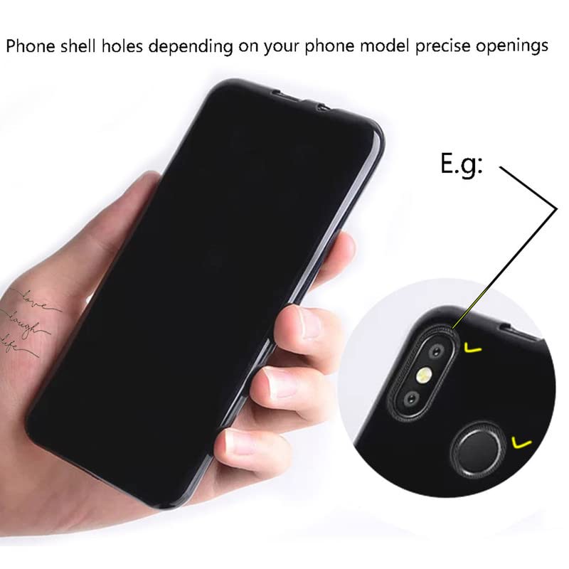 Kjyfoani For Doogee S110 Case, With [ 2 X Tempered Glass Protective Film], Black Soft Silicone Protection Sleeves Shockproof Bum