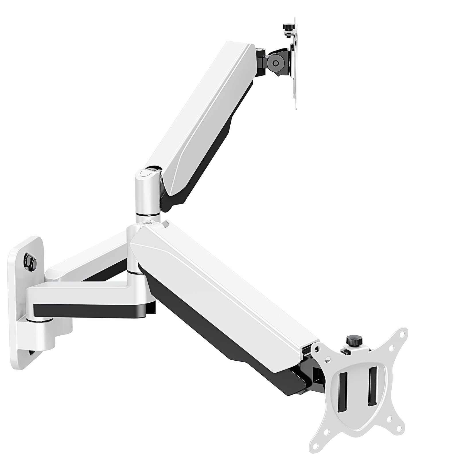 Mount Pro Dual Monitor Wall Mount For 13 To 32 Inch Computer Screens, Gas Spring Wall Monitor Arm For 2 Monitors, Each Holds Up 