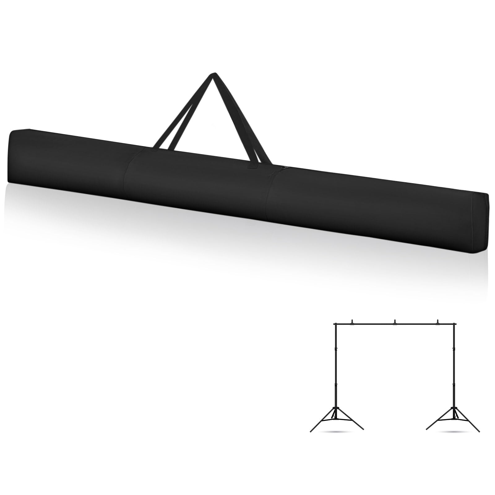Vincreem 8 ft Pipe and Pole Drape Carrying Bag Portable Backdrop Stand Pipe Black Backdrop Carrying Bag Package Upright Crossbar