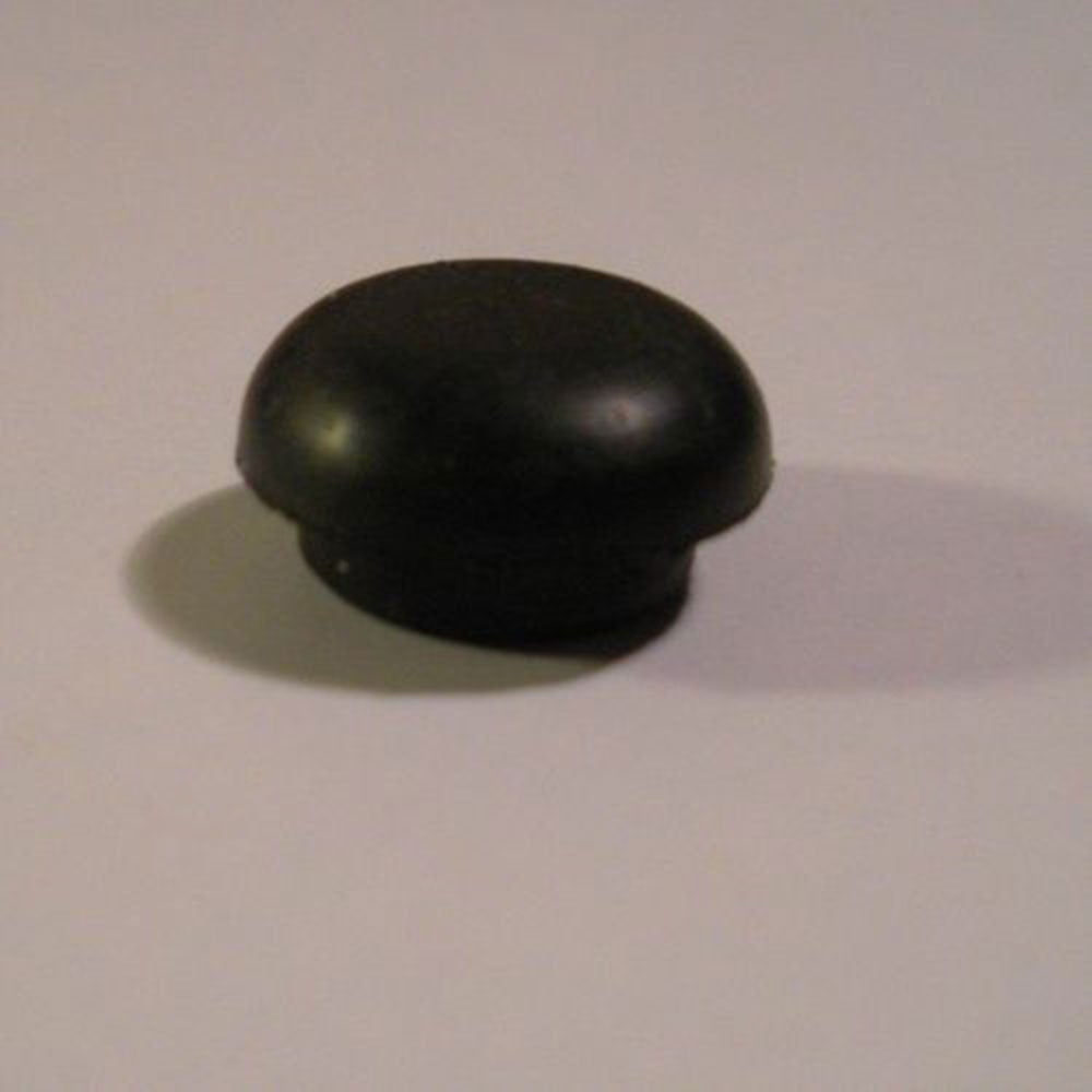 Black Rubber Buttons For Piano Cabinet Bumpers, 9/16'' Head, 7/16'' Stem, Set Of 10