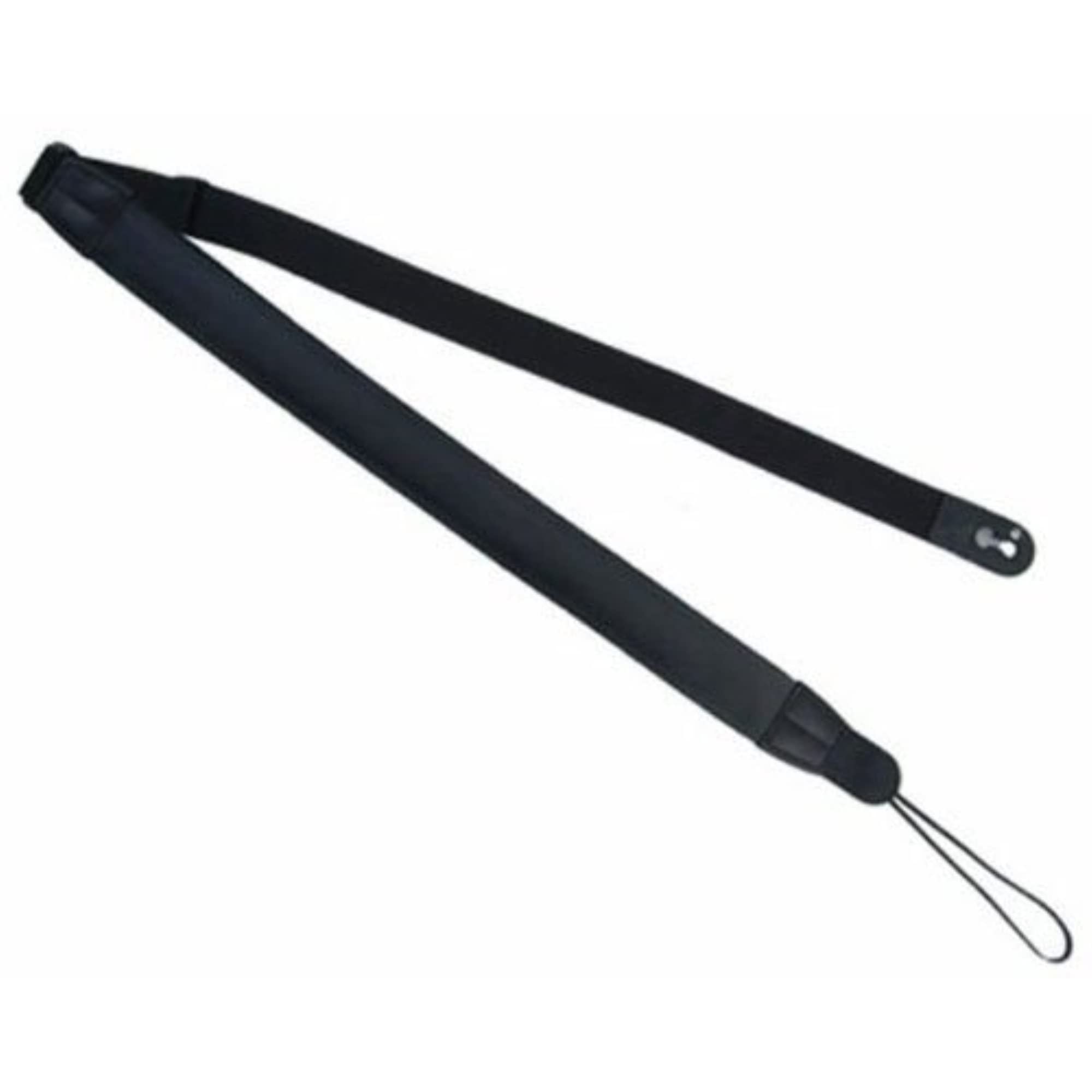 Neotech Slimline, Acoustic End Pin Jack, Reg, Black Leather Guitar Strap (8221172)