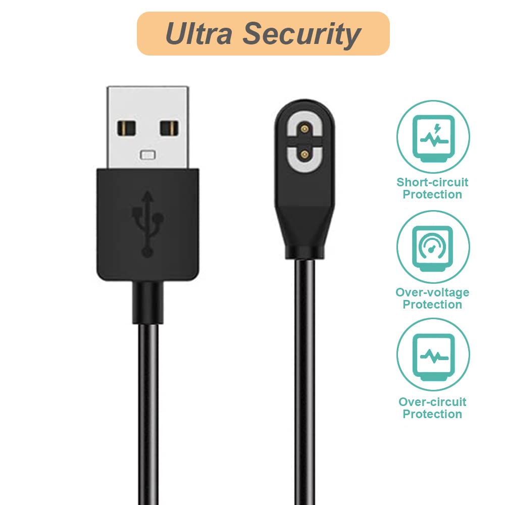 Nisyctk Charging Cable For Shokz Openrun/Openrun Pro/Openrun Mini/Aftershokz Aeropex & Opencomm, Magnetic Usb Charger For Shokz