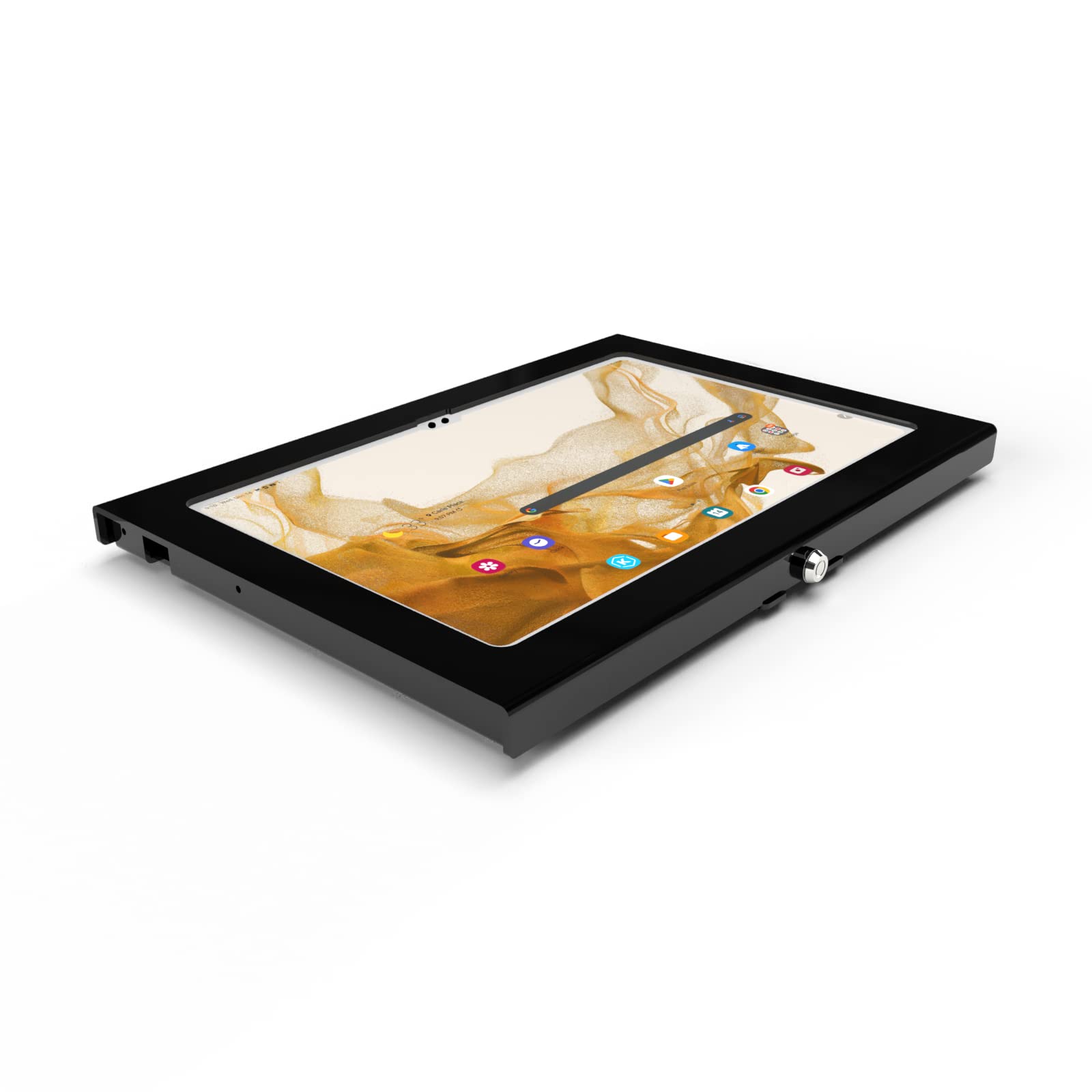 TABcare Locking Anti-Theft Metal Case for Samsung Galaxy TAB Active & Active4 Pro 10.1 Tablet for Kiosk, POS, Store, Show Display, Time Clock (TAB Active4 Pro, Black) -Like New