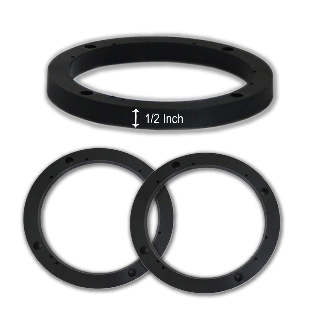 Universal 1/2 Inch Plastic Depth Ring Adapter/Spacer For 6.5'' Car Speakers