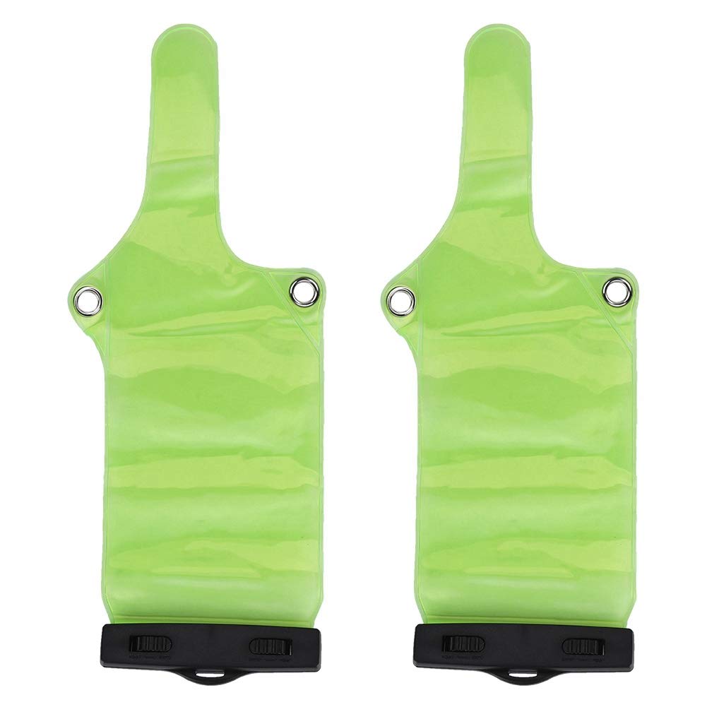 Portable Radio Waterproof Case, Pvc Two Way Radio Holder With High Strength Abs Clip Adjustable Elastic Band Rainproof Bag Walki