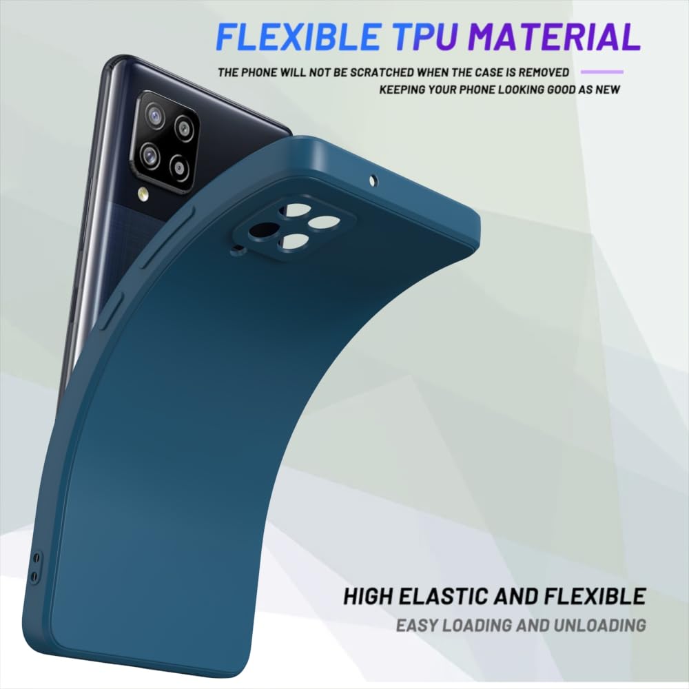 Wogroo For Samsung Galaxy A42 Case Dark Blue, Scratch Resistant With Soft Touch, Slim Thin Phone Cover For Samsung Galaxy A42