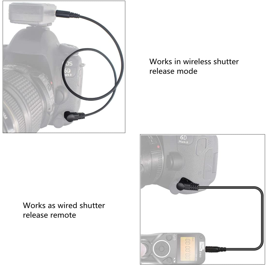 Gfshop Camera Shutter Connecting Cable Cord 3.5Mm L1 Camera Connecting Plug For Panasonic And Leica Cameras For Pixel Shutter Re