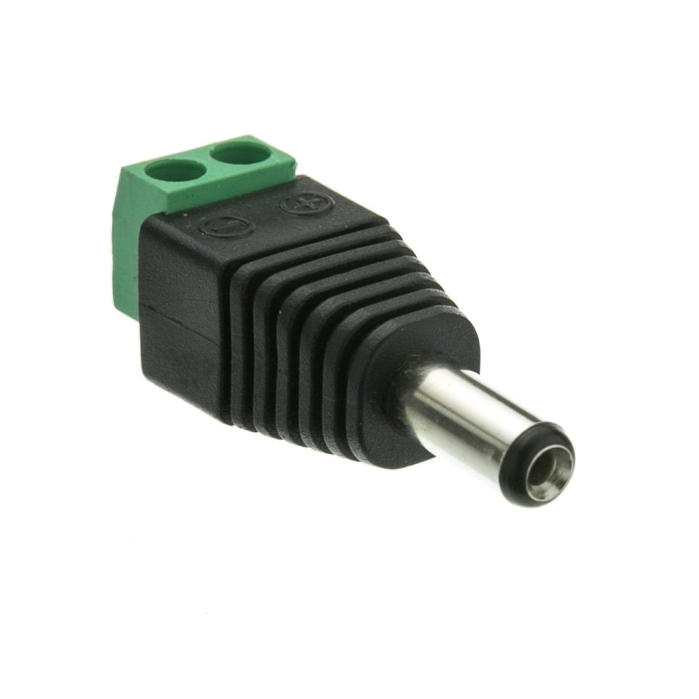 Cablewholesale Dc Male Power Plug To 2 Pin Terminal (Screw Down) Adapter