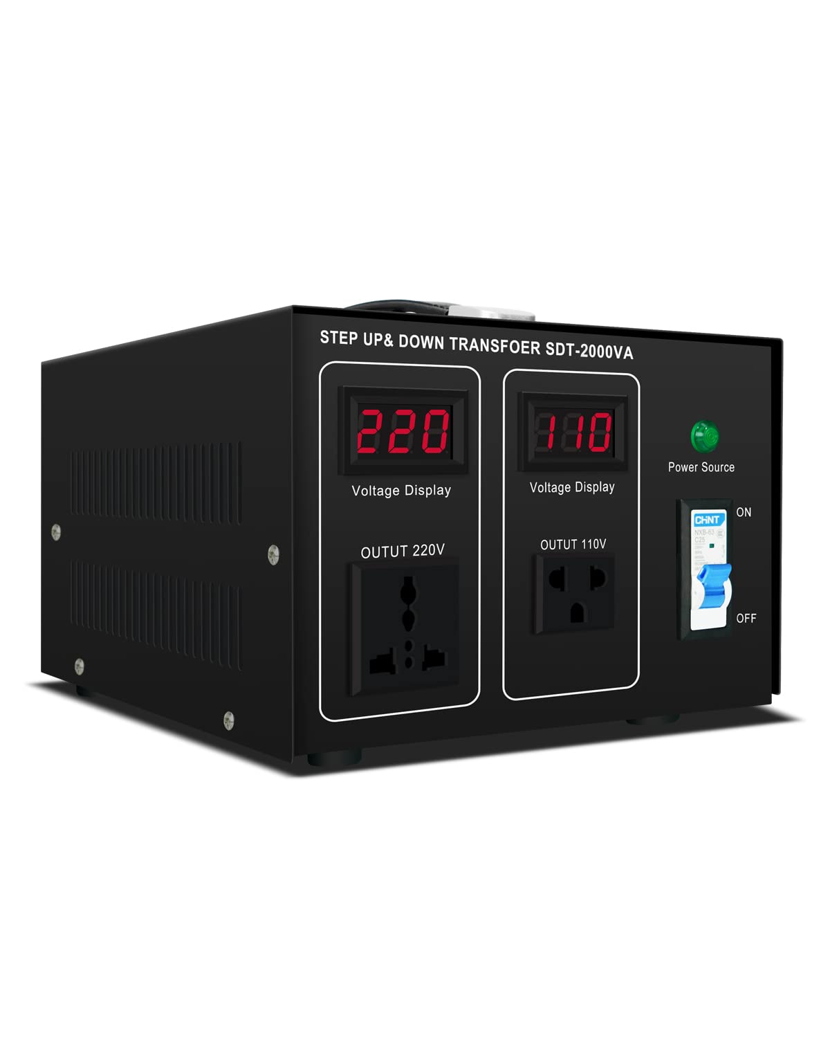 Step Up/Down Transformer 220V To 110V, 2000W 110 To 220 Voltage Converter 120V To 240V Heavy Duty Power Transformer