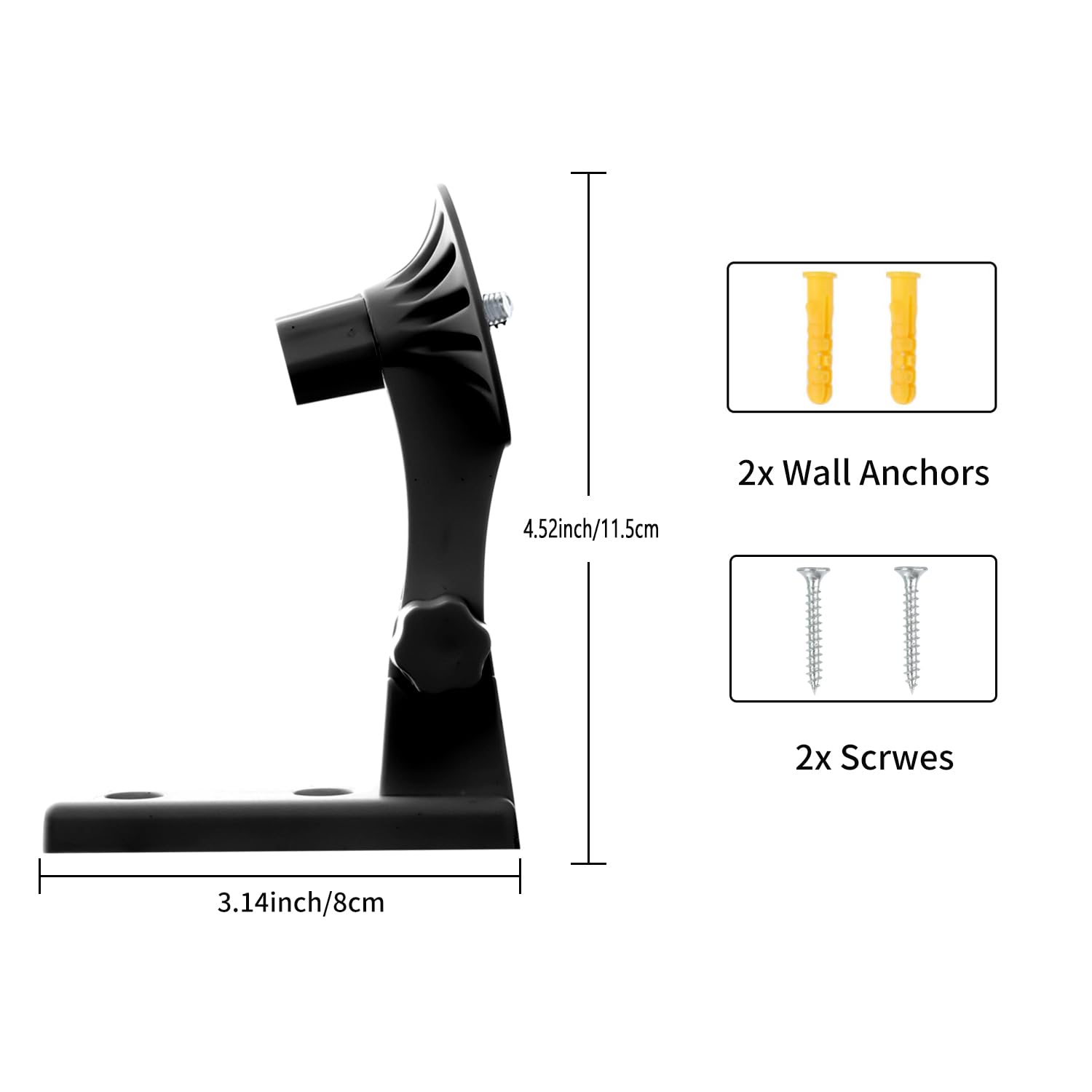 Adjustable Wall Mount Compatible With Wyze Cam Pan V3/V2 Blink Mini Pan Tilt Camera, 180 Degree Angles Rotation For Camera Wall/