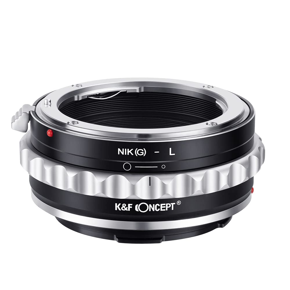 K&F Concept Lens Mount Adapter Nik(G) L Manual Focus Adapter Compatible With Nikon F (G Type) Lens To L Mount Camera Body