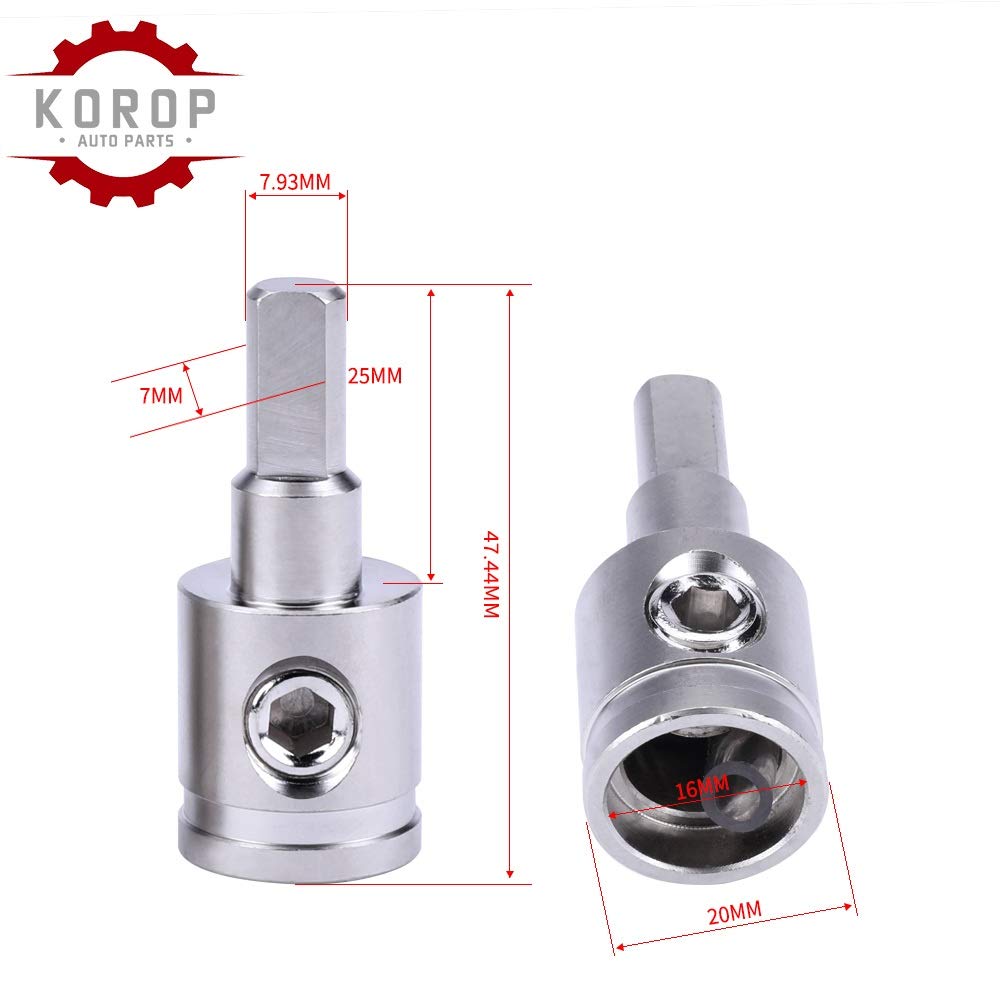 Amp Input Reducer 4Pcs 1/0 Gauge To 4 Gauge Wire Reducer Power/Ground Input Reducer Connection Brass With Nickel Plated