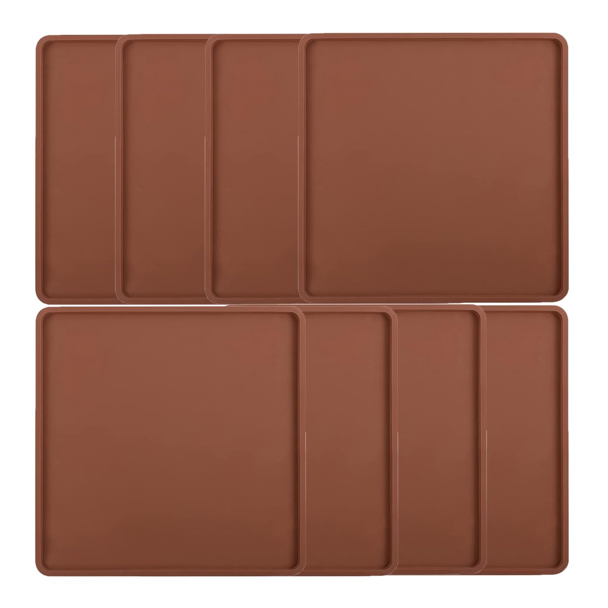 8 Pack Silicone Dehydrator Sheets  14x14 Trays for Excalibur