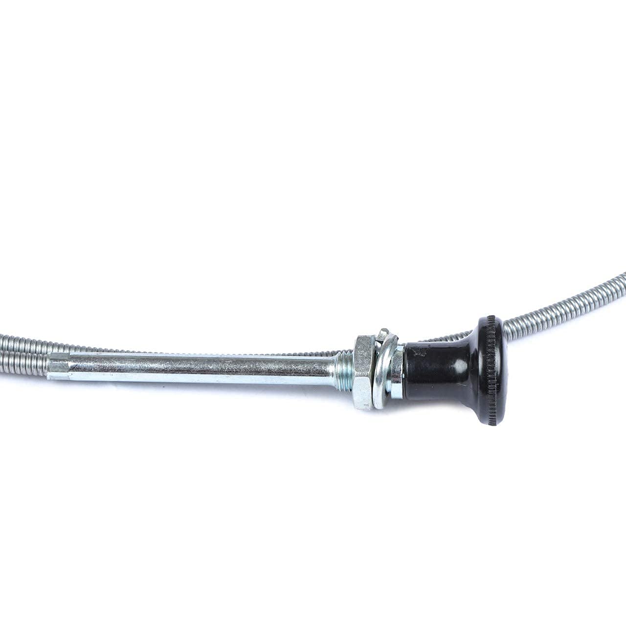 Virtionz 237 Rotary Universal Push Pull Choke Cable 63'' Inner 60'' Conduit (2 3/4'' Travel) Heavy Duty Outer Shealth Silver
