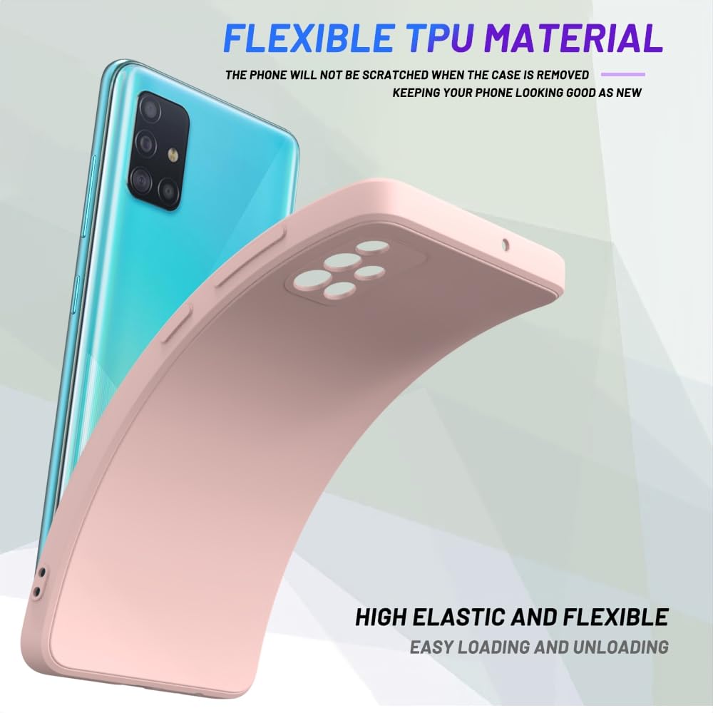 Wogroo For Samsung Galaxy A51 4G Case Pink, Scratch Resistant With Soft Touch, Slim Thin Phone Cover For Samsung Galaxy A51 4G