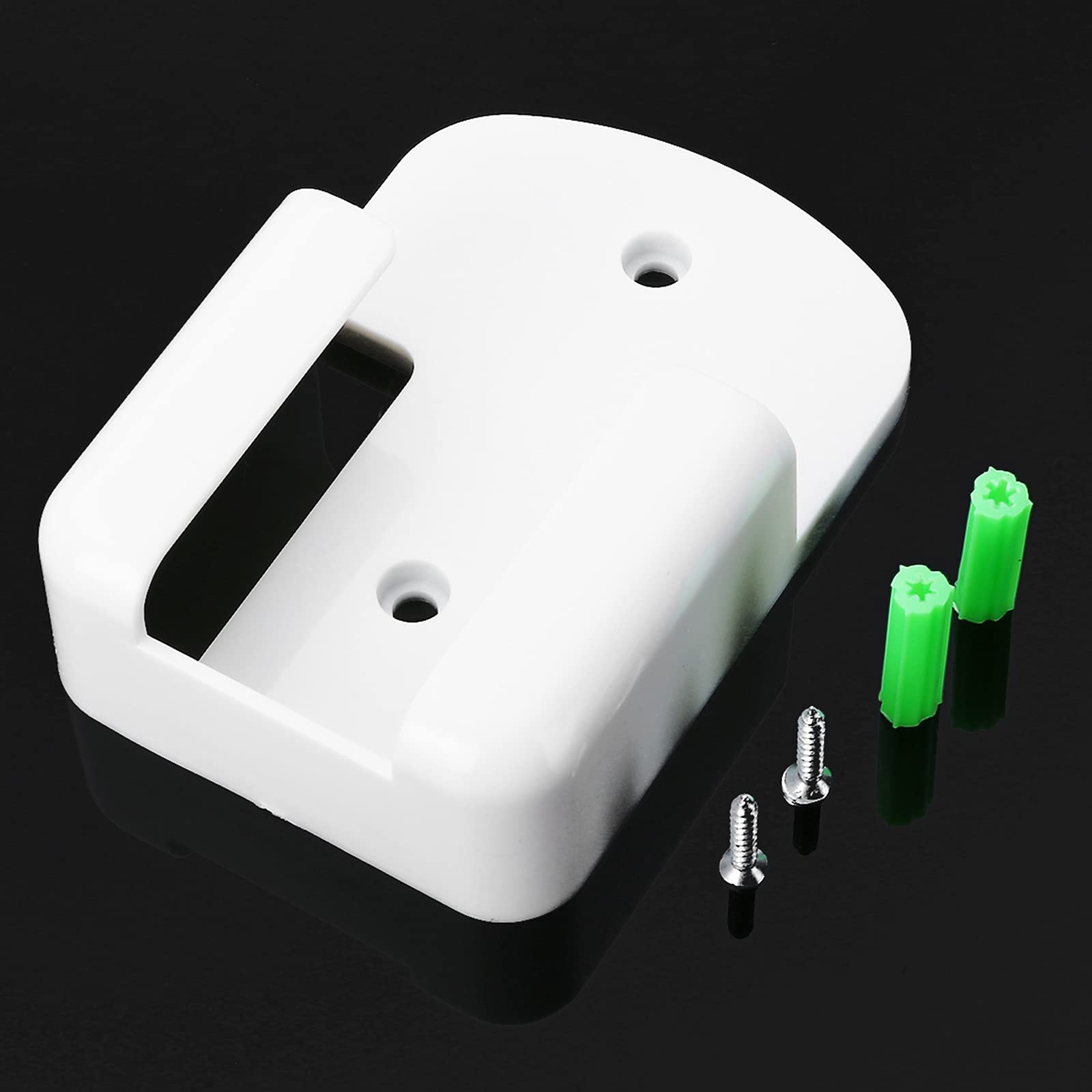 Mantouxixi 2Pcs Remote Control Holder Rack Wall Mount Media Organizer Storage Rack 61Mm For Air Conditioner Controller   White