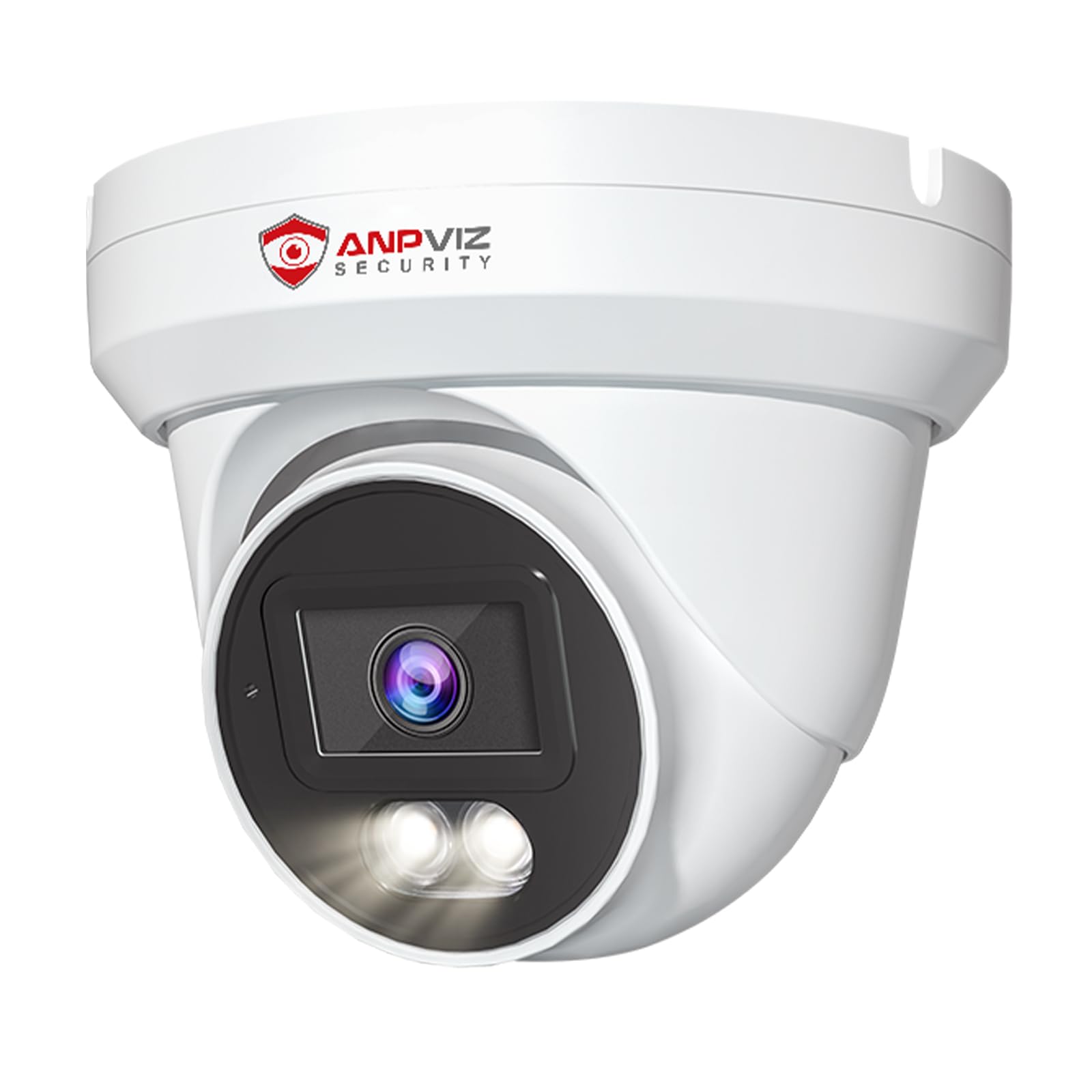 Anpviz 4K Poe Camera Turret 8Mp Ip Camera Outdoor, Poe Security Cameras With Ai Human Vehicle Detection, Smart Dual Light Color