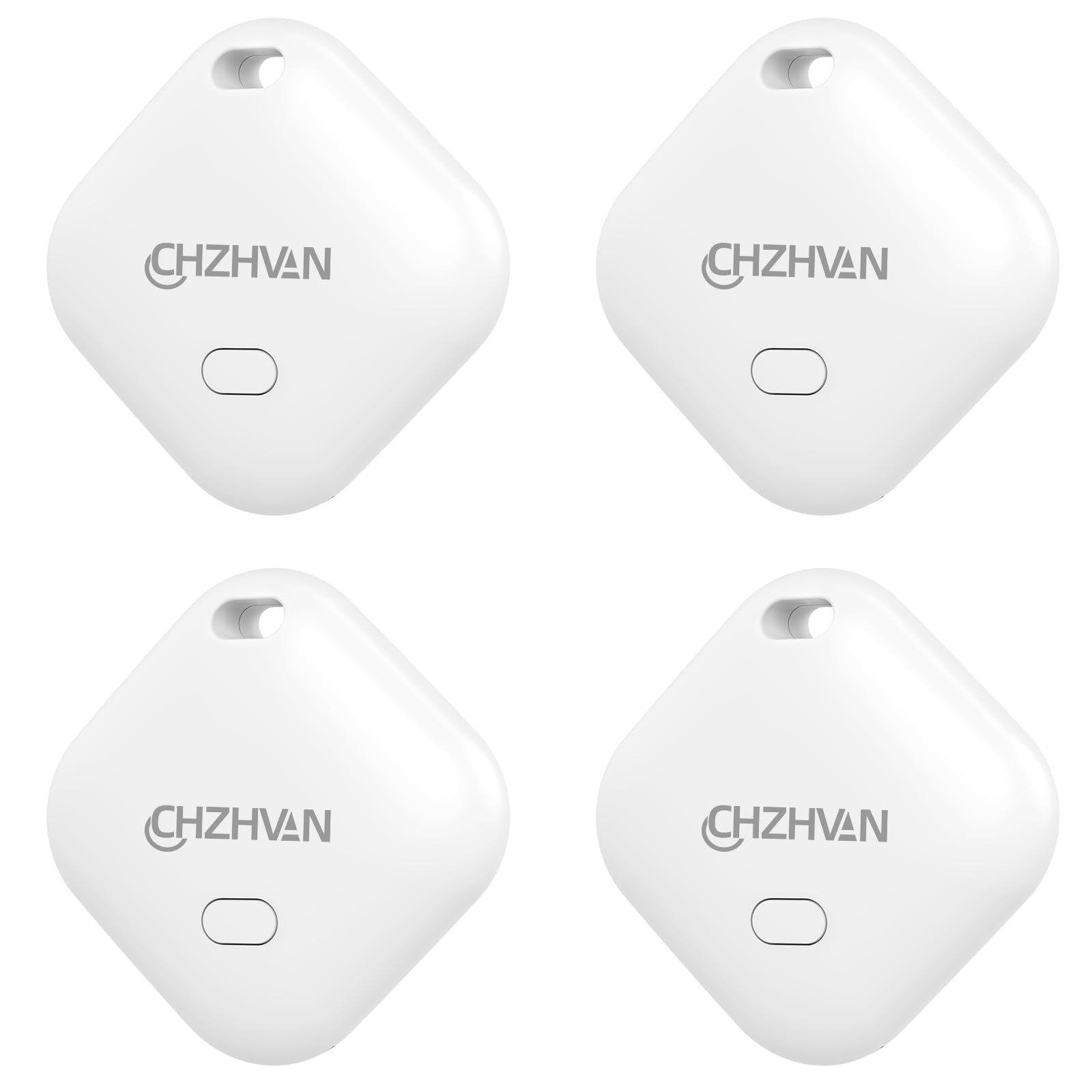 Chzhvan Key Finder, Luggage Tracker Works With Apple Find My (Ios Only), Replaceable Battery, Water Resistant, Bluetooth Item Fi