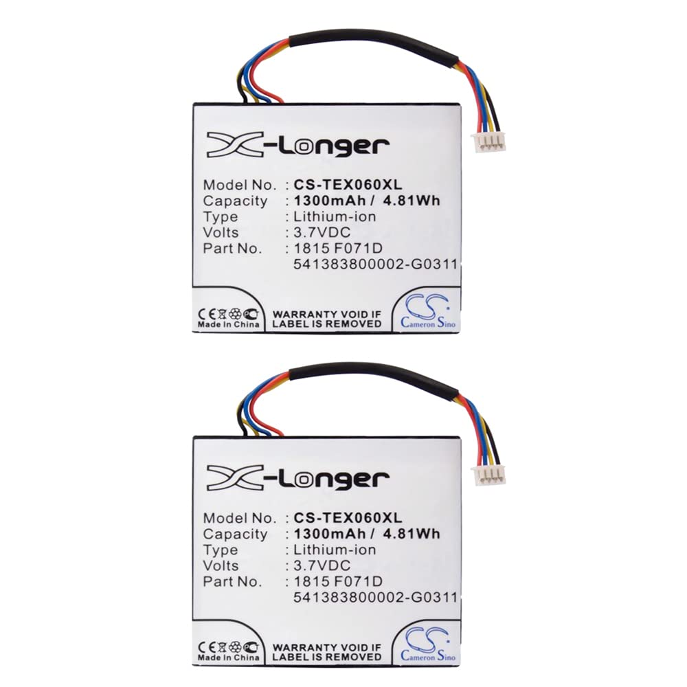 (2-Pack) XSP Battery for Texas Instruments TI-Nspire CX TI-Nspire CX CAS N2/AC/2L1/A TI-84 Plus C Silver Edition TI-Nspire Touch