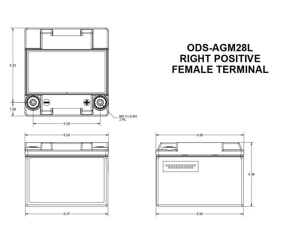 Odyssey Battery Ods Agm28L Extreme Series Agm Battery