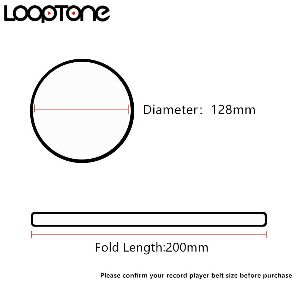 Looptone 2Pcs Turntable Belt Replacement For Retro Vinyl Record Player Fit For All Kinds Of Belt Driven Turntables