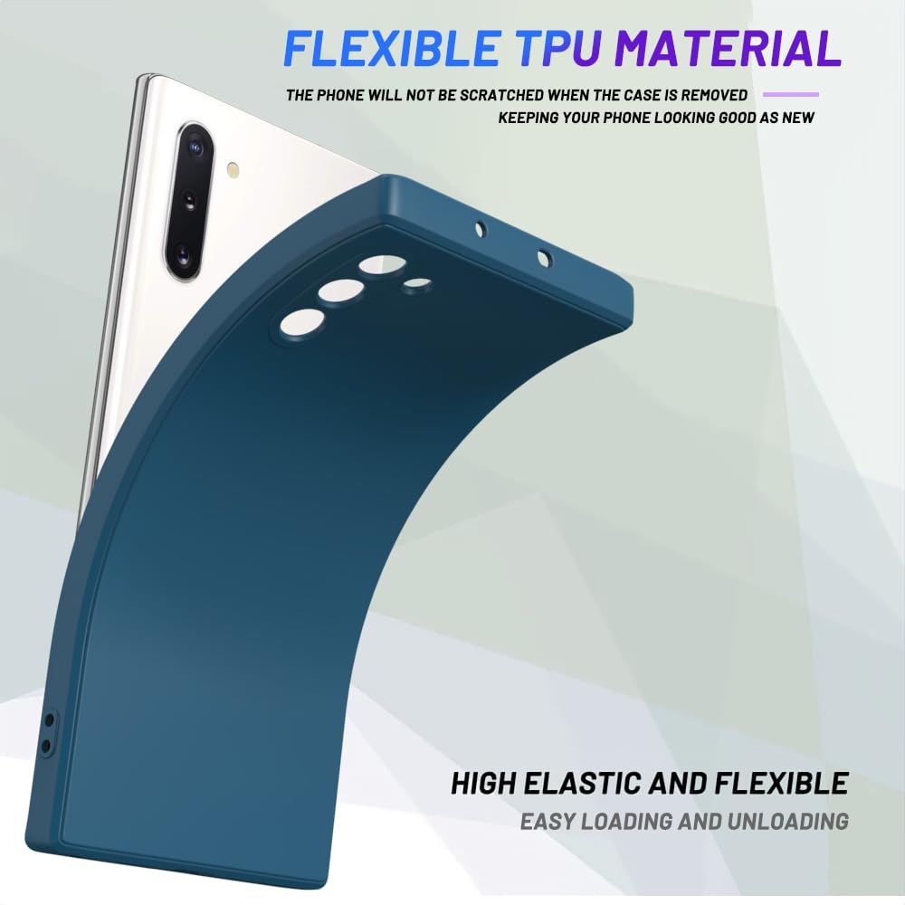 Wogroo For Samsung Galaxy Note 10 Case Dark Blue, Scratch Resistant With Soft Touch, Slim Thin Phone Cover For Samsung Galaxy No