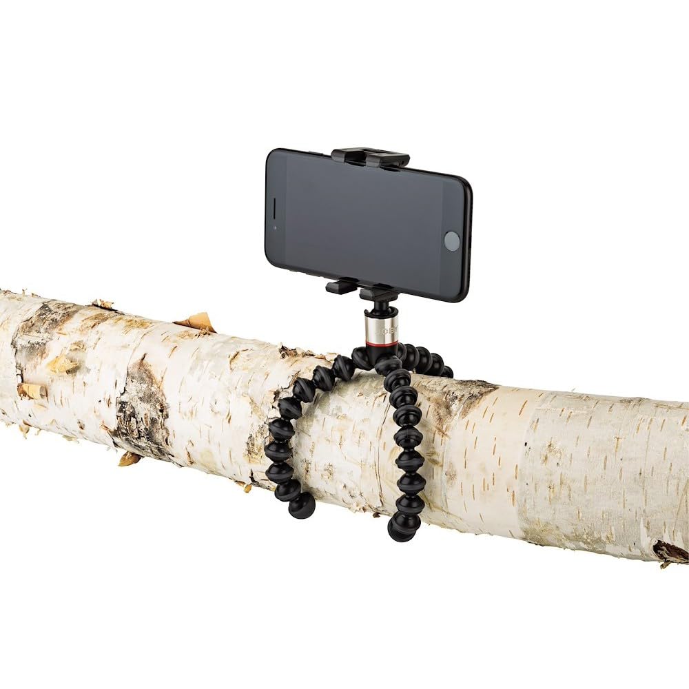 Joby Griptight One Gp, Universal Phone Holder, Magnetic Gorillapod Flexible Small Tripod For Smartphone, Foldable And Portable ,