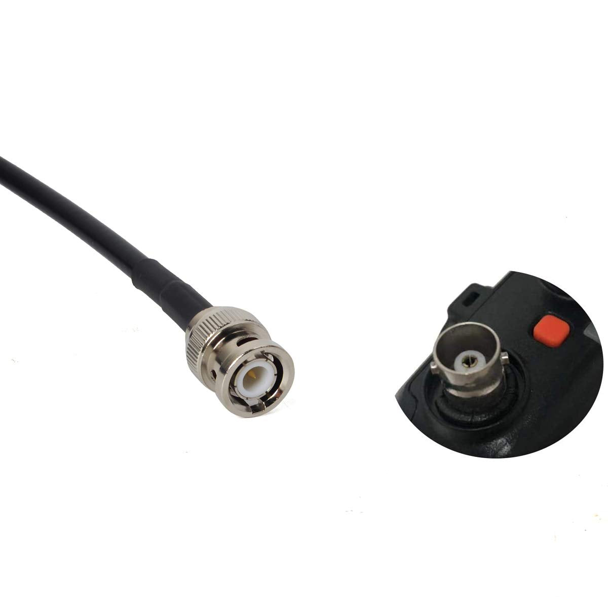 Hys Universal Nmo Magnetic Base Mount Mobile Antenna Nmo To Bnc Male Connector W/5M(16.4Ft) Rg 58 Coaxial Cable For Bnc Hf/Vhf/U