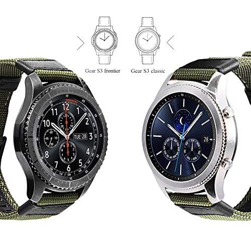 Galaxy Watch 46Mm/ Galaxy Watch 3 45Mm Bands, Maxjoy Gear S3 Frontier Classic Nylon Band, 22 Mm Quick Release Replacement Strap