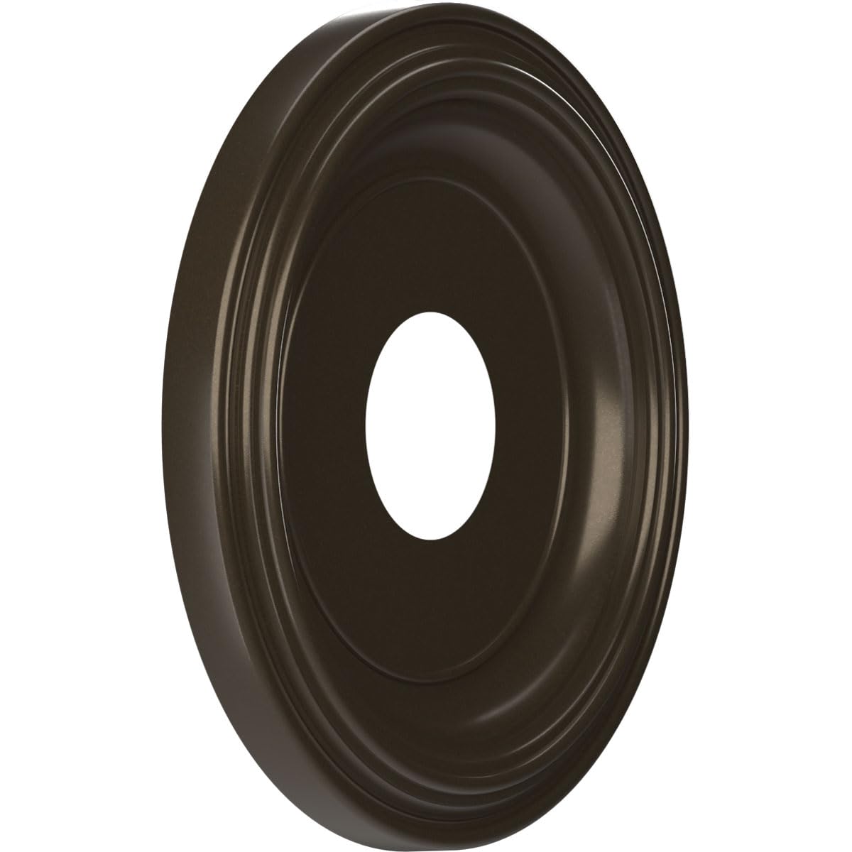 Ekena Millwork Cmp13Trcdb Traditional Thermoformed Pvc Ceiling Medallion (Fits Canopies Up To 7 1/2''), 13''Od, Metallic Dark Br