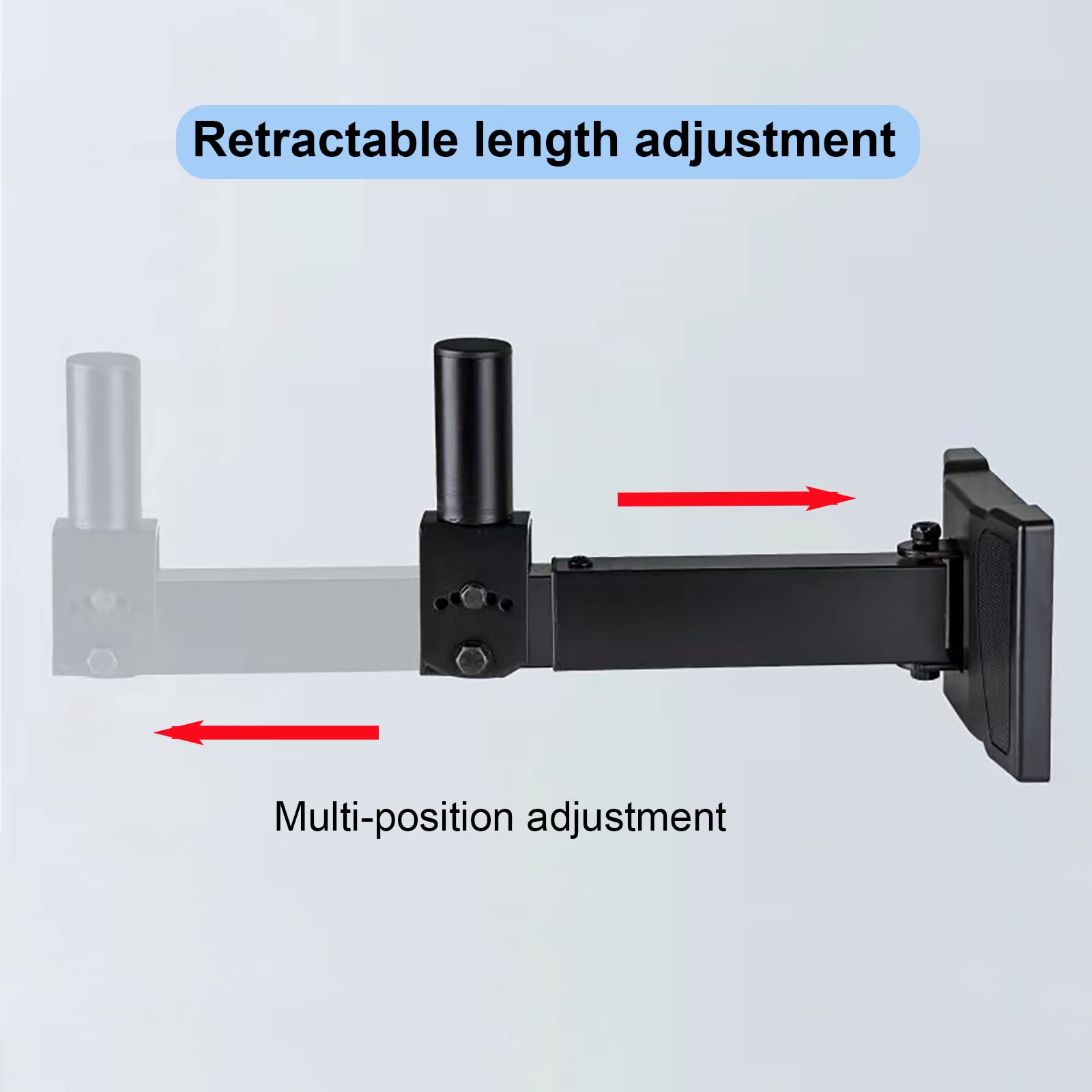 Dagcuxin Df 339 Speaker Wall Mount,Wall Speaker Mount ,Speaker Wall Stand Bracket For Pa Speaker Installations,Hold Up To 100Lbs