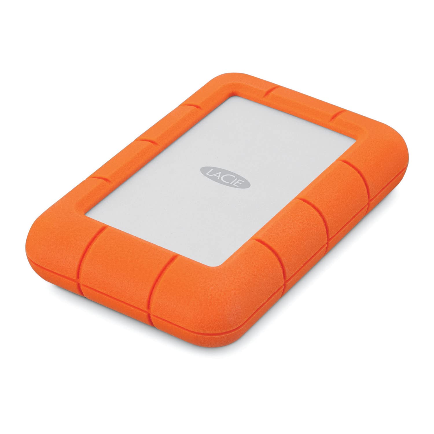 Lacie Lac301558 Rugged Mini Usb 30 Portable External Hd, Orange, 1Tb
