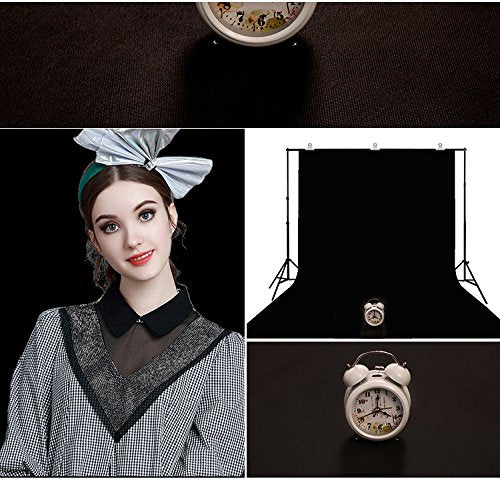 Lylycty County Background 5X7Ft Non Woven Fabric Solid Color Black Screen Photo Backdrop Studio Photography Props Ly062