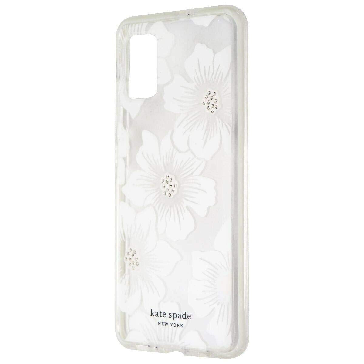 Kate Spade Defensive Hardshell Case For Samsung Galaxy A51   Clear/White Flowers